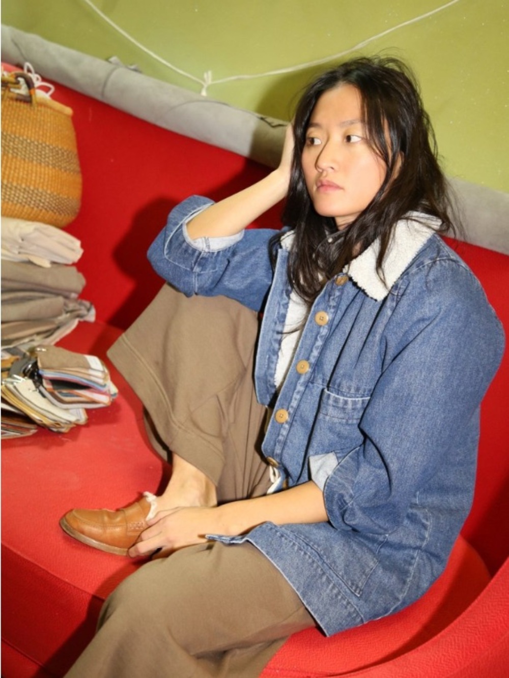 Ilana Kohn Shearling Mabel chore coat